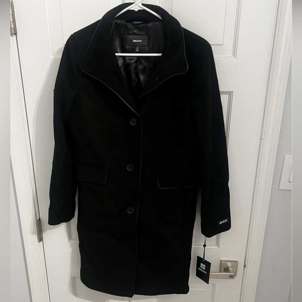 DKNY Classic Black Coat